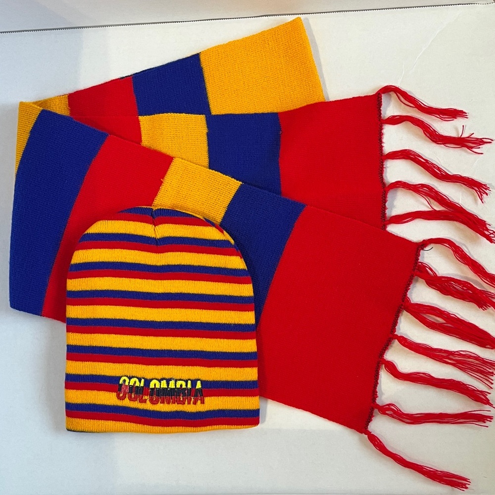 Colombian Scarf and Beanie Set